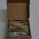 goldenwarm 10 Pack Gold Cabinet Handles Brushed Brass Drawer Pulls Gold Cabinet Pulls 3 inch - Kitchen Door Handles and Knobs Bathroom Bedroom Furniture Knobs Stainless Steel (3in Hole Centers)