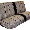 West Coast Auto Universal Baja Saddle Blanket Bench Full Size Seat Cover Fits Ford, Chevrolet, Dodge, and Full Size Pickup Trucks (Black)