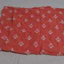Mid-Century Modern Style Set Of Orange And White Pillow Covers 17x17