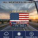 Dazoratix 250 Years America Decals - 250th Anniversary Vintage Retro USA Flag Merchandise Patriotic Independence Day Freedom American Vinyl Stickers for Car Windows Vehicles Tumblers Bumpers Decor