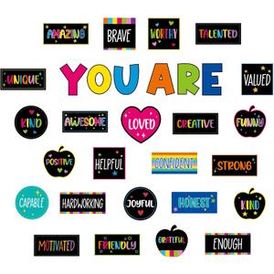 Magnetic Affirmation Station Bulletin Board Set for Classroom, 3.15 x 6.69 inches