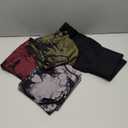 CHRLEISURE Women's 4 Packs Workout Gym Shorts, High Waisted Butt Lifting Scrunch Butt Seamless Booty Shorts (XX-Large, 4 Packs (Black, Tie-dye Black/Army Green/Cassis))