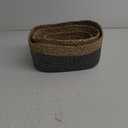 Baskets, Set of 3 for Home, Office, Dorm Room, Living Room, Bedroom, Bathroom, Nursery Storage and Organization (13x9x5/11x8x5/8x6x4inch)