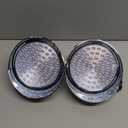 Partsam 1 Pair Daytime Running Lights Replacement for Freightliner Century 1996-2005, Amber 61 LED/Clear Lens