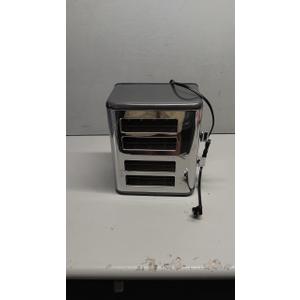 Mecity 4 Slice Toaster with Touch Screen Control, 4 Wide Slots, Stainless Steel Smart Bread Toaster for Bagels, Muffins, Waffles, Dual Control Panel, Timer, Defrost, Reheat, 120V 1650W, Pearl Grey