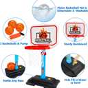 Toddler Basketball Hoop for Kids 1-3, Mini Adjustable Basketball Hoops Indoor with Balls Outdoor Pool Basketball Goal Sports Play Toys for 1 2 3 year old Baby Boys Girls First Birthday Gifts Age 1-2-3