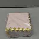 Sparkle and Bash 100 Pack Light Pink and Gold Paper Cocktail Napkins - 3 Ply (5 x 5 in) for Girl Baby Shower, Wedding, Birthday Party