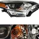 WFLNHB Headlights Assembly Replacement for Toyota Corolla 2014-2016 Projector Headlights Headlamps Passenger Side