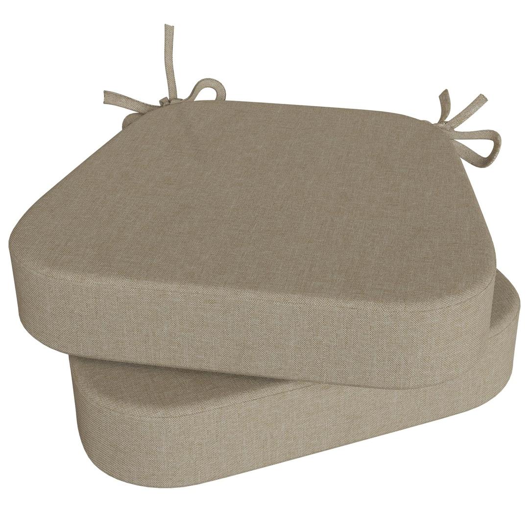 AOFEITE 3" Chair Cushions for Dining Chairs Set of 6 with Ties for Indoor