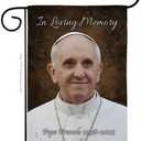 In Loving Memory Pope Francis Picture Garden Memorabilia Flag Church Remembrance Decor Wall Art Tapestry Quote Memorial Decoration Christian Religious Poster Vatican Catholic Gift Made In USA