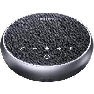 Bluetooth Conference Speakerphone with Microphone, 3 Mics with 360 Voice Pickup, 12H Call Time, Noise Reduction, USB-C Plug & Play, Portable Design, Compatible with Windows, iOS