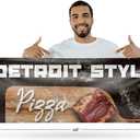 Detroit Style Pizza Banner Sign 18 Inch x 48 Inch | 13 oz Vinyl with Metal Grommets | Heavy-Duty Single-Sided Outdoor Durable Printed High-Quality Weatherproof | Made in the USA