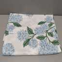 Spring Floral Tablecloth Rectangle 60 x 84 Inch Blue Hydrangea Flower Table Cloth Polyester Fabric Vintage Summer Flowers Table Cover for Kitchen Holiday Party Dining Picnic Outdoor Decor