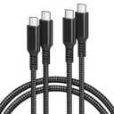 Basesailor USB C to Type C 100W PD Cable - 10ft/2Pack for AirPods 4, Max, Pro 2, iPhone 16/15 Max, iPad Pro/Air/Mini