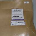 Lecloud Sheer Curtain Panels Set 96" Inches Long, Solid Voile Light Filtering Airy Curtains Window Treatment Drapes for Living Room, 2 Panels Elegant Bedroom Sheer Curtains, Black, 40" Wx96 L