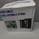 Upgraded Foldable Stool Thickened, Portable Collapsible Stool Retractable Stool for Fishing, Hiking Tours, BBQ, Parties, Outdoor Activities (2pack, Black)