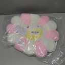 FIONOUT Sunflower Plush Pillow, Soft Floor Cushion, Cute Room Decor, 15.7in, Pink-b