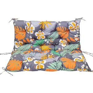 Srutirbo Outdoor Swing Replacement Cushions 3 Seater, Waterproof Porch Swing Cushions with Backrest, 40"x40", for Garden Patio Furniture (Flower)