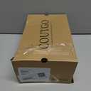 Coutgo Womens Platform Sandals Comfortable Arch Support Footbed Adjustable Ankle Strap Summer Beach Flat Sandals (7.5, Light Brown/Pu)