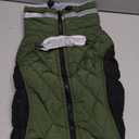 AOFITEE Dog Coat, Warm Dog Winter Coat, Reflective Cold Weather Dogs Puffer Jacket with Harness Built in, Waterproof Pet Fleece Vest Snowsuit for Small Medium Large Dogs, Green, Large