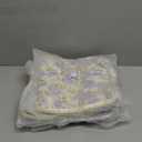 5 PACK HHQQWZ Makeup Bag Travel Cosmetic Bag for Women Girls, Zipper Make Up Pouch, Floral Flowers Toiletry Organizer Makeup, Portable Storage Bag, Cosmetic Travel Cloth Bag (L/Large Blue Flowers)