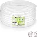 3/8 ID 1/2 OD - 50 ft Clear Plastic Vinyl Tubing,Hybrid PVC Tubing Lightweight Non-Toxic vinyl Tube UV Chemical Resistant