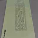 Wireless Keyboard and Mouse | Cute Colorful Keyboard and Mouse with 2.4GHz Cordless Retro Typewriter Keyboard | Auto-Sleep | USB Receiver for Windows PC/Laptop - Pink