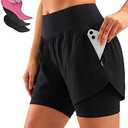 Bikewa Women's Mountain Bike Shorts 4D Padded Cycling Riding Biking Bicycle Biker Cycle Shorts for Women Zipper Pockets.XXL