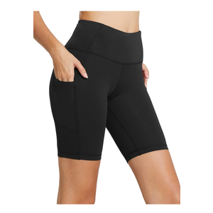 baleaf Women's 8"/ 5"/ 3" Biker Shorts High Waist Yoga Workout Gym Running Volleyball Spandex Shorts with Pockets M