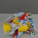 32Ft Cartoon Story Party Decorations Red Blue Yellow Toy Themed Story Fabric Banner Cloud and Cow Print Triangle Pennant Flag Garland Streamers for Kids Birthday Baby Shower Outdoor Garden Supplies