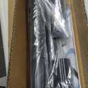 Tension Curtain Rod 51-165In(4.25-13.75Ft), Extra Long Outdoor Curtain Rod No Drilling for Window or Bathroom Patio, Adjustable Spring Shower Rod, Easy to Install Never Rust, Rod Diameter 1.26In-Black