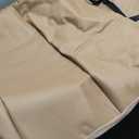 FH Group Classic PU Leather Split Bench Car Seat Cover  Universal Fit for Cars Trucks & SUVs (Solid Beige) (Rear Set)