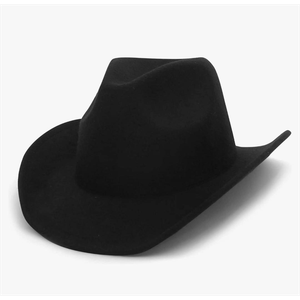 Wool Cowboy Cowgirl Hat for Men Women Classic Roll Up Brim Fedora Cowgirl Hat Western Cowboy Hat