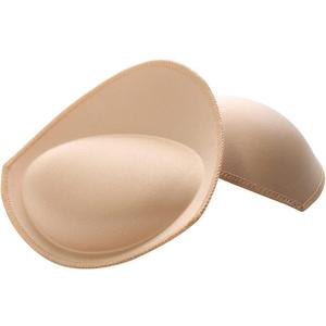 RELLECIGA Women's Push Up Bra Inserts Breast Enhancer Cups Removable Sport Bra Cups Inserts (Medium, Nude)