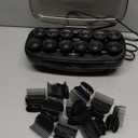 Conair Hot Rollers for Long, Medium & Short Hair, 12 Jumbo 1 " Heated Hair Rollers with Clips, Hot Curlers for Women, Volume & Curls, Black