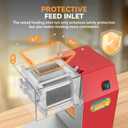 Newhai 850W Meat Cutter Machine, Commercial Meat Cutting Machine 3.5mm Heavy Duty, Stainless Steel Meat Slicer Shredder Restaurant, for Boneless Meat Soft Vegetables