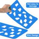 4 x 2 Pcs Sheet Metal Duct Fitting Template Stencils Reusable for Drawing Up Sheet Metal Fitting