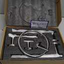 Chrome Bathroom Hardware Set, 4 Pieces Towel Bar Towel Holder Set Includes Towel Bar, Toilet Paper Holder,Towel Ring and Towel Hook Wall Mount Bathroom Accessories Towel Racks for Bathroom