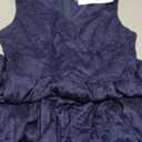 MISS MOLY Women's Floral Lace Overlay Fit and Flare Dress Sexy V-Neck Knee Length Elegant Party Wedding Dress, Large