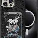 DAIZAG Case for iPhone 16 Pro Max, [Durable Shockproof Protective Magnetic Cover] [Compatible with MagSafe],The Lovers Moon Sun  Card Colorful