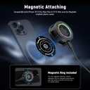 NEEWER Basics Magnetic Phone Cooler, Low Noise USB Cooling Fan with Smart Temp Control, RGB Light, Magnetic Ring & Clip Compatible with iPhone 15 16 Pro Max MagSafe Samsung iPad for Gaming, PA069