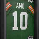 Frame Amo 18x24 Black Shadow Box Frame, Tempered Glass Front and Solid Wood Border, 2.5 inch Thick, Display Case for Items or Posters