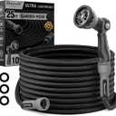 Garden Hose, 25FT Ultra Lightweight Water Hose with Spray Nozzle