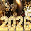 2.3FT Marquee Numbers Lights 2026 Sign, Light up letters for 2026 Graduation Decoration, Class of 2026 for College High School Senior Kindergarten Graduation Party Favor Supplies