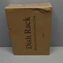 SNTD Dish Drying Rack - Extendable Dish Rack, Large Sink Drying Dish Drainer for Kitchen Counter, Stainless Steel Dish Strainer with Utensil Holder (Black)