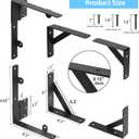 WEKIS 2 Sets Anti Sag Gate Kit Heavy Duty No Sag Kit Gate Corner Brace Bracket for Wooden Fence Gate with Self-Locking Gate Latch