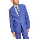 Tommy Hilfiger Boys' Blazer Suit Jacket, Button Closure, Notch Lapel & Front Flap Pockets, Mazarine Blue1, 18