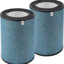 2 Pack True HEPA HP301 HP302 HP305 Replacement Filter Compatible with Shark HP301,HP302 Air Purifier MAX,HP201 HP202 and HC501 HC502 Air Purifier MAX,Part #:HE3FKPET