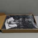 SPACEKEEPER Folding Hand Truck, 500 LB Heavy Duty Luggage Cart, Utility Dolly Platform Cart with 6 Wheels & 2 Elastic Ropes for Luggage, Travel, Moving, Shopping, Office Use, Black