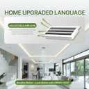 Modern AC Vent Cover 12x12, Premium Linear Slot Diffuser